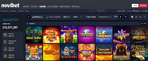 Novibet players access to casino website